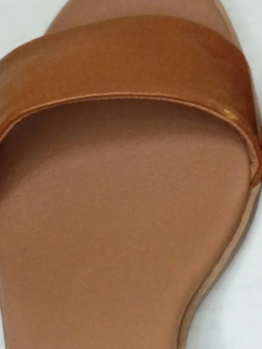 Steve Madden Kemmy Cognac Leather Ankle Strap Block Heel Sandals Size 8M